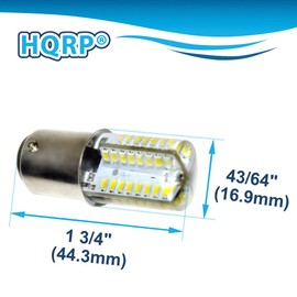 HQRP 110V LED Light Bulb Cool White Compatible with Kenmore 158.104/158.10401/158.10402/158.1045/158.105/158.10501/158.106 Sewing Machine