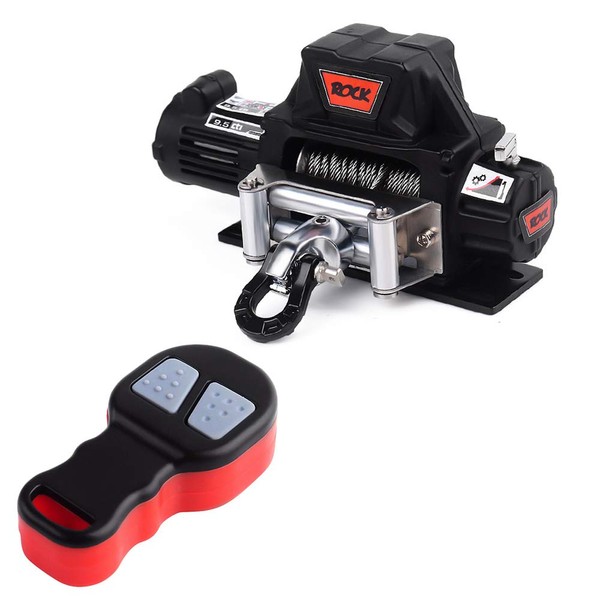 INJORA Metal Automatic Winch Wireless Remote Controller System for 1:10