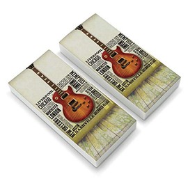 Guitar Music World Cities Eraser Set of 2