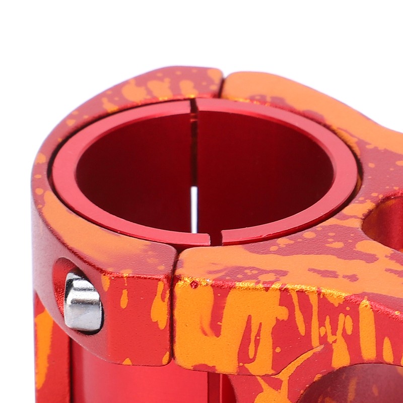 LUNJE 31.8/35x35mm Aluminum Alloy Bicycle Bar Stem Hollow Cycling Short