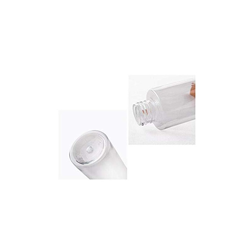 4 x 150ml Empty Clear Travel Bottles with Flip Lid