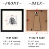 Black 8x8 (20x20 cm) Photo Frames Display 4x4 Pictures -