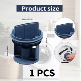 Lint Sieve for Siemens Bosch Constructa Neff Balay Washing Machine, Lint Sieve Filter Insert, Lint Sieve Replacement Part Compatible Washing Machine Washer Dryer iQ300, iQ500, iQ700, 00647920