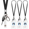 Upugo 3 Pack Neck Lanyard with ID Badge Holder, Office