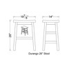 Durango 26" H Industrial Wood Counter-Height Stool