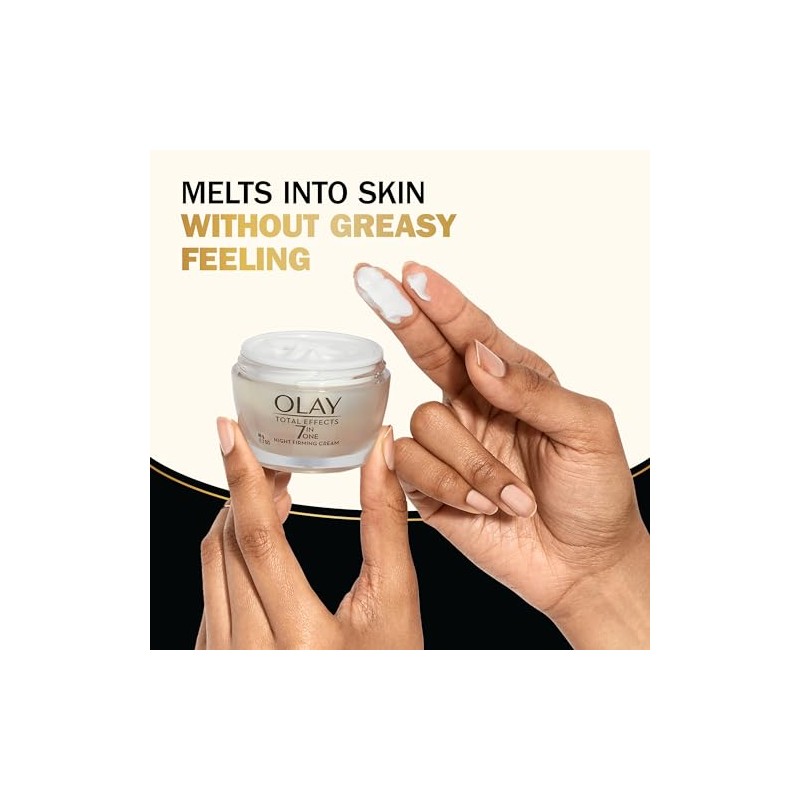 Olay Total Effects Anti-Aging Night Firming Cream & Face Moisturizer,