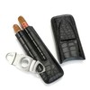 Cross Peak Products Black Leather Cigar Case Holder for 2
