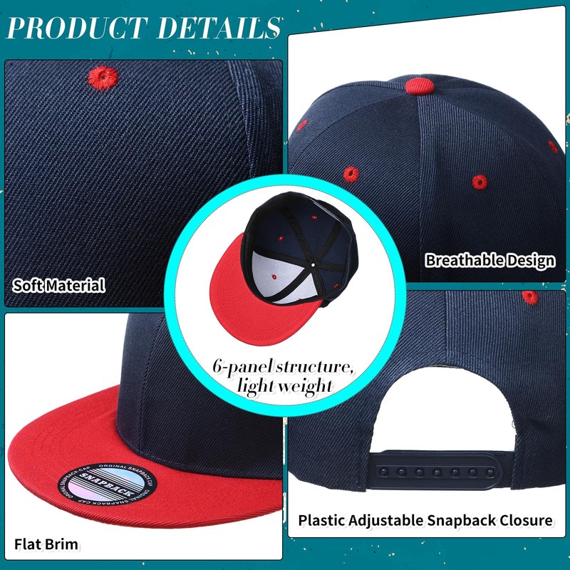 Hicarer 30 Pcs Hats for Men, Flat Cap Bulk Plain