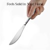 Modern Flatware Set, 5-Piece Stainless Steel Silverware with Knife, Forks