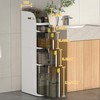 ASCENREST Slim Bathroom Storage Cabinet, Waterproof Narrow Bathroom Organizers and