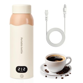 Portable Travel Electric Kettle,Food-Grade 316 Stainless Steel Small Mini Kettle,500ML Hot Water Boiler with 4 Temperature Settings,Fast Boiling water with Auto Shut-Off and Boil Dry Protection