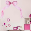 Tinoaly Large Pink Bow Wall Stickers, 26x33 Inch Coquette Wallpaper
