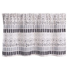 NEXT Cafe Curtain, Nordic Monotone, Approx. Width 39.4 inches (100 cm) x Length 17.7 inches (45 cm), Set of 1, Scandinavian Style, Small Window