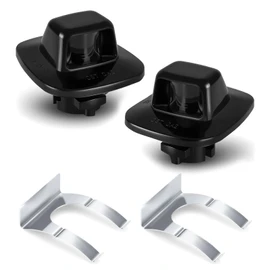D-Lumina License Plate Light Tag Lamp Housing with Clip Retainer for 1988-1999 Chevy GMC Silverado Sierra C1500 C2500 C3500 K1500 K2500 K3500 Pickup Suburban Blazer Tahoe Yukon Sonoma, Pack of 2