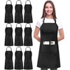 Utopia Kitchen 10 Pack Bib Apron, Unisex Adjustable Aprons with