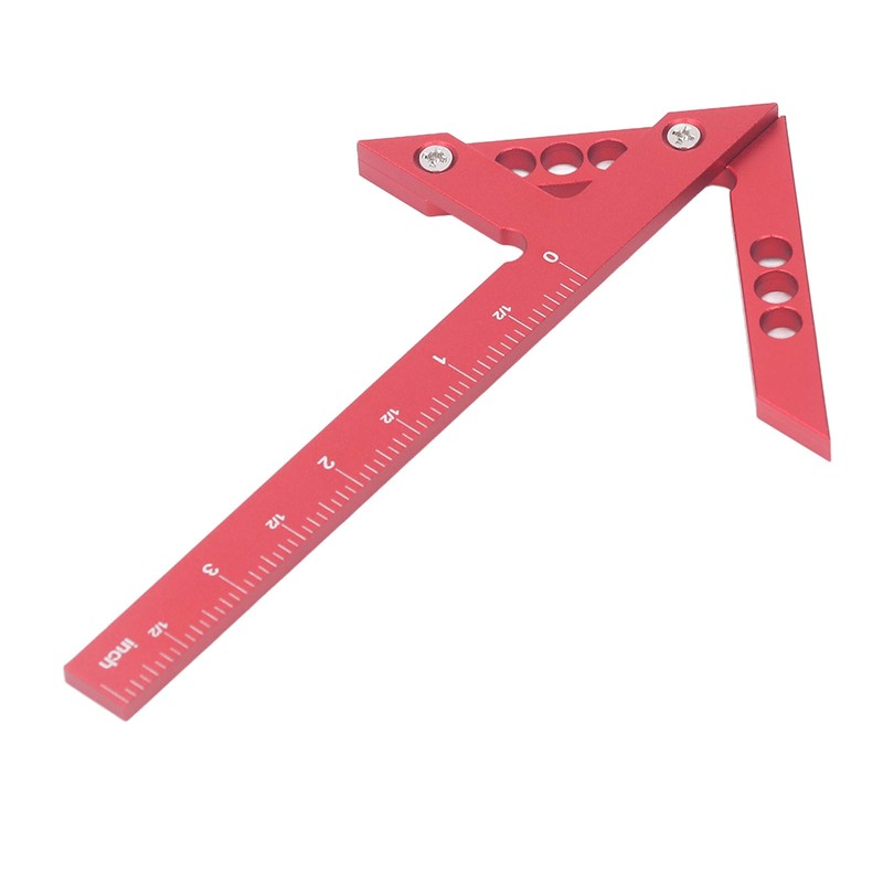 Center Gauge 100mm 45° 90° Aluminum Alloy Line Ruler Measuring