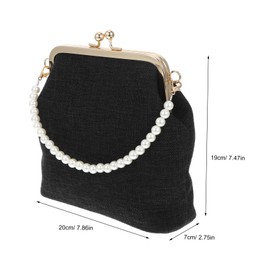 Baluue All Match Black Crossbody Bag for Women Durable Shoulder Handbag with Unique Design for Daily Use Leisure Activities