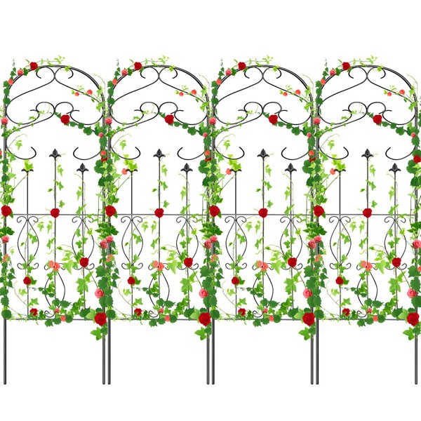 Amagabeli 4 Pack Garden Trellis for Climbing Plants 60" x