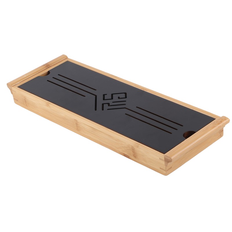 Bamboo Tea Tray Cup Plate Traditional Chinese Style Serving Tray