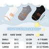 Comfoex 12 Pairs Boys Running Ankle Socks For Kids 4-6
