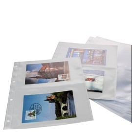 15 x Safe 50x Photo Sleeves DIN A4 No. 5477 2 Pouches 215 x 145 mm DIN A5 Format Space for Up to 60 Images Ideal for Large 13 x 18 cm Photos – Holiday Photos – Holes Universal Punching Transparent Plasticiser-Free