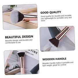 minkissy Pcs Flat Head Makeup Brush Women's Foundation Brush Cosmetic Tool Ultra Soft Dense Light Portable Pink