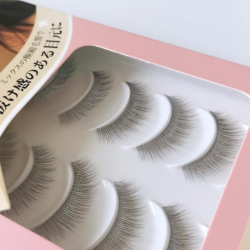 CLEAREYELASH Natural False Eyelashes, Transparent Axis, 3D Dimensional, Matsueku Made,