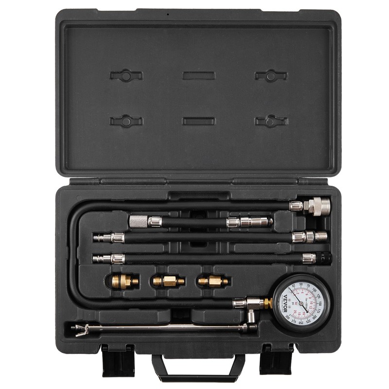 VEVOR Compression Tester Adapter Kit, 9 Pcs Automotive Engine Cylinder