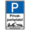 Private Parking Sign 210 x 140 mm Portrait Sturdy Aluminium