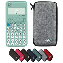 CALCUSO Economy Pack: Casio FX-92 College ClassWiz Technical Scientific Calculator and WYNGS Protective Case in Light Grey