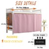 Teanea Solid Bottom Bunk Bed Blackout Curtains Privacy Cloth Single
