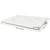 QUSKLISU Folding Wall Mount Desk, Floating Computer Desk Fold Down
