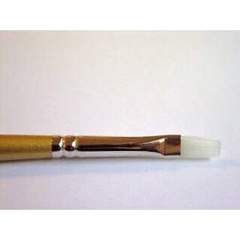 Unbranded White Taklon Brush Flat Shader #6