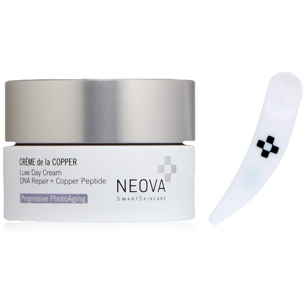 NEOVA SmartSkincare Creme de la Copper Moisturizing Cream with DNA Repair Enzymes and Copper Peptide Complex for All Day Hydradtion. Dermatologist Tested.