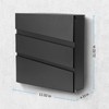 YOOBOX Wall-Mount Mailbox with Lock and Keys, Security Key Drop