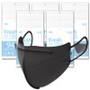 Everfresh Health Air Yellow Dust Protection Mask Large KF94 Black, 1 Pack, 50 Pieces / 에버프레쉬 보건용 에어 황사방역 마스크 대형 KF94 블랙, 1개입, 50개
