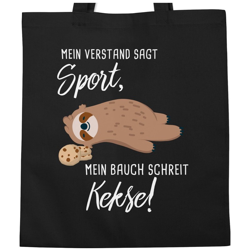 Shirtracer - Cotton Bag - Sayings Statement - Mein Bauch
