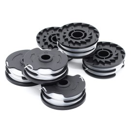 SWNKDG Pack of 6 thread spools, grass trimmer, thread replacement spools for LIDL Parkside cordless grass trimmer PRTA 20-Li A1, B2, C3; PRT 550 A1, A3; PRT 300 A1-2 x 4 m, 1.6 mm