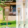 Evelynsun Flickering Flames Solar Powered Lights - Upgraded Solar Torches