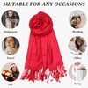 Achillea Large Soft Silky Pashmina Shawl Wrap Scarf in Solid