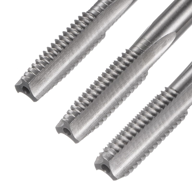 sourcing map 3pcs Metric Hand Tap Set, M8 x 1.25