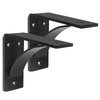 MOUNTAIN_ARK 2 Pack Heavy Duty Steel Mantel Brackets, 7" x