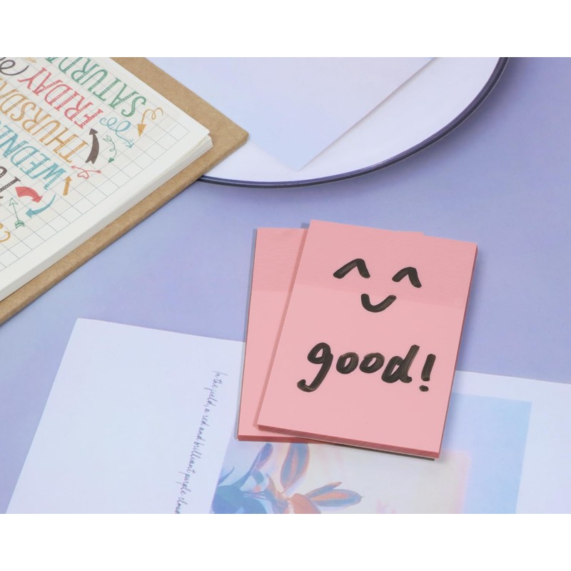 ONLYKXY 2 Pack Rectangle Transparent Sticky Notes 2.95x1.96inch Waterproof Index