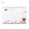 Square Bear School Notebook, 2025 B6, Monthly, Red, 28KD-4R (Begins
