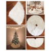 60/78/90/122cm Christmas Snow Plush Tree Skirt Xmas Base Floor Mat