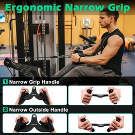 TRACE KASA LAT Pulldown Attachments: LAT Pull Down Bar Cable Machine Attachment Home Gym Equipment 1Pcs, Model 2