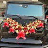 Leseogye 5PCS Red Pull Bows, 4inch Pull Bows for Gift