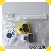 KnitUK Tally Counter - LCD (Finger-Held). Pack of 2. White