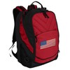 USA Flag Backpack Red American Flag Laptop Computer Bags