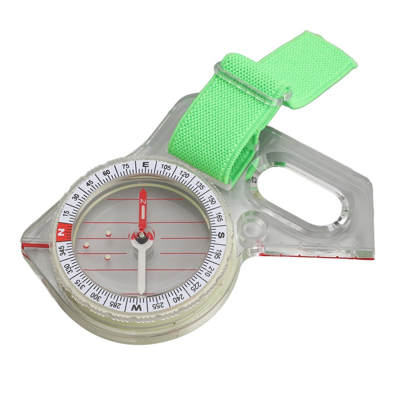 Orienteering Compass Luminous Versatile Sensitive Portable Backpacking Compass for Camping